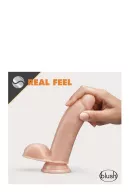 BLUSH felcsatolható dildó Dr. Skin 7 inch Self Lubricating Dildo - realisztikus,önsíkosító,hám nélkül is használható,állítható hevederrel,22cm dildó