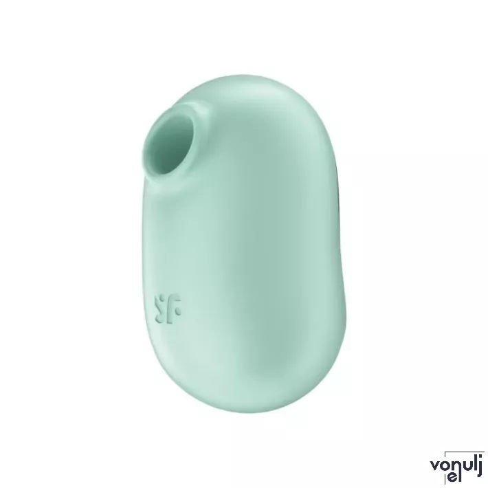 SATISFYER léghullámos csiklóizgató Pro To Go 2 Mint - menta színben, rezgő funkcióval, kompakt kivitel, vízálló, akkumulátoros