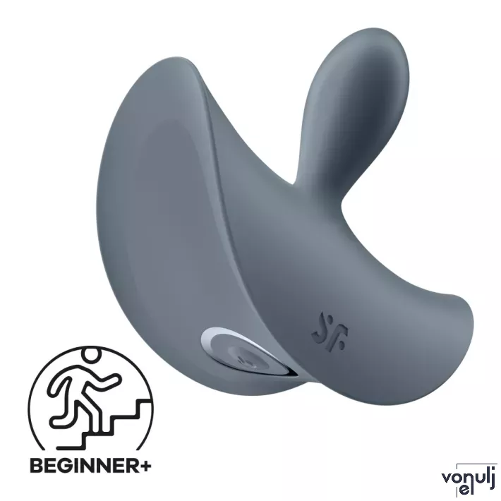 Vibrátoros fenékdugó Satisfyer Booty Absolute Beginners 2 - vízálló,akkumulátoros