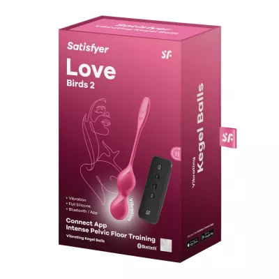 Vibrátoros gésagolyó Satisfyer Love Birds 2 - akkumulátoros,vízálló