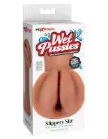 Műpunci maszturbátor Pipedream Wet Pussies Slippery Slit Tan - vízálló