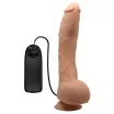 BAILE élethű vibrátor Beautiful Jack 10,6 " Vibrating Dildo - realisztikus, herés, g-pontos, letapasztható, távirányítóval, elemes, TPR (27 cm)