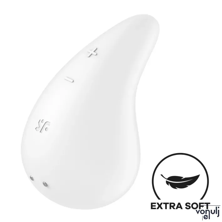 Rezgő csiklóizgató Satisfyer Dew Drop white - akkumulátoros,vízálló