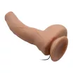 BAILE élethű vibrátor Beautiful Jack 10,6 " Vibrating Dildo - realisztikus, herés, g-pontos, letapasztható, távirányítóval, elemes, TPR (27 cm)