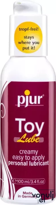 PJUR intim síkosító Toy Lube Bottle 100 ml - krémes állagú, érzékeny bőrre is, hosszantartó, zsír, íz- és illatmentes, pumpás adagolóval