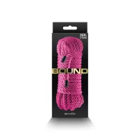 NS NOVELTIES erotikus kötél Bound Rope Pink - rózsaszín színben, 762 cm, fetish játékokhoz