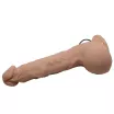 BAILE élethű vibrátor Beautiful Jason 9,8 " Vibrating Dildo - realisztikus, herés, letapasztható, távirányítóval, elemes, TPR (25 cm)