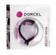 MARC DORCEL péniszgyűrű Adjust Ring -  fekete színben, vízálló, vibráció nélküli