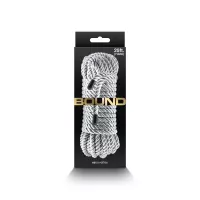 NS NOVELTIES erotikus kötél Bound Rope Silver - ezüst színben, 762 cm, fetish játékokhoz