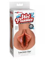 Műpunci maszturbátor Pipedream Wet Pussies Luscious Lips Tan - vízálló