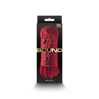 NS NOVELTIES erotikus kötél Bound Rope Red - piros színben, 762 cm, fetish játékokhoz