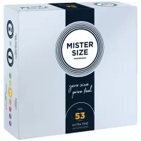 MISTER SIZE óvszer 53 mm Condoms 36 pieces - latex, ultravékony, síkosított, 36 db