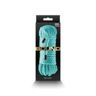 NS NOVELTIES erotikus kötél Bound Rope Green - türkiz színben, 762 cm, fetish játékokhoz