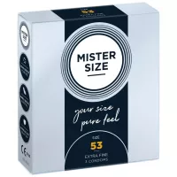 MISTER SIZE óvszer 53 mm Condoms 3 pieces - latex, ultravékony, síkosított, 3 db