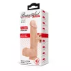 BAILE élethű dildó Beautiful Bahamut 8,5 " Dildo - nagy méretű, realisztikus, herékkel, letapasztható, vízálló, TPR (21,8 cm)