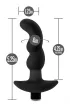 BLUSH prosztata izgató Anal Adventures Prostate Massager 03 - fekete színben, vízálló, akkumulátoros