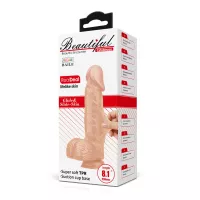 BAILE élethű dildó Beautiful Catoblepas 8,1 " Dildo - nagy méretű, realisztikus, herékkel, letapasztható, vízálló, TPR (20,6 cm)