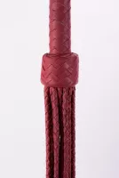 BDSM korbács Devil Sticks Kid Leather Braided Tails Pink