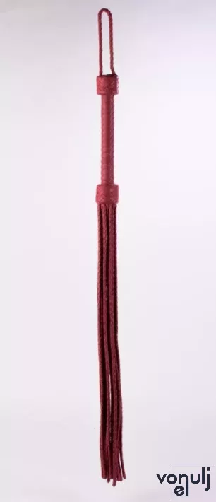 BDSM korbács Devil Sticks Kid Leather Braided Tails Pink