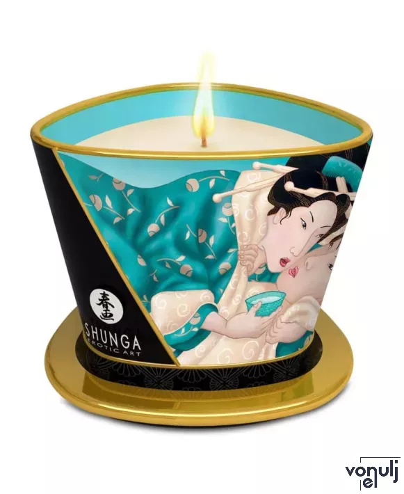 SHUNGA masszázsgyertya Massage Candle Island Blossom 170 ml - virág illattal