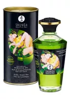 SHUNGA masszázsolaj Aphrodisiac Oils Organica Exotic Green Tea 100 ml - zöld tea illattal, melegítő hatással