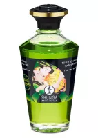 SHUNGA masszázsolaj Aphrodisiac Oils Organica Exotic Green Tea 100 ml - zöld tea illattal, melegítő hatással