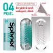 TENGA  maszturbátor Spinner 04 Pixel - vízálló, kék színű tokban