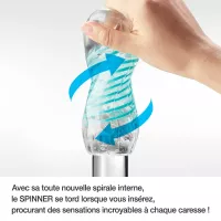 TENGA  maszturbátor Spinner 04 Pixel - vízálló, kék színű tokban