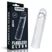 LOVETOY péniszköpeny Flawless Clear Penis Sleeve Add 1'' - áttetsző, vízálló, (15,5 cm)