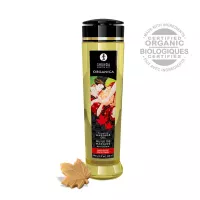 SHUNGA masszázsolaj Erotic Massage Oil Organica Maple Delight 240 ml/ 8 oz - édes illattal