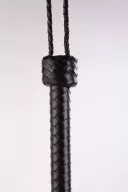 BDSM korbács Devil Sticks Kid Leather Braided Tails Black