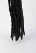 BDSM korbács Devil Sticks Kid Leather Braided Tails Black