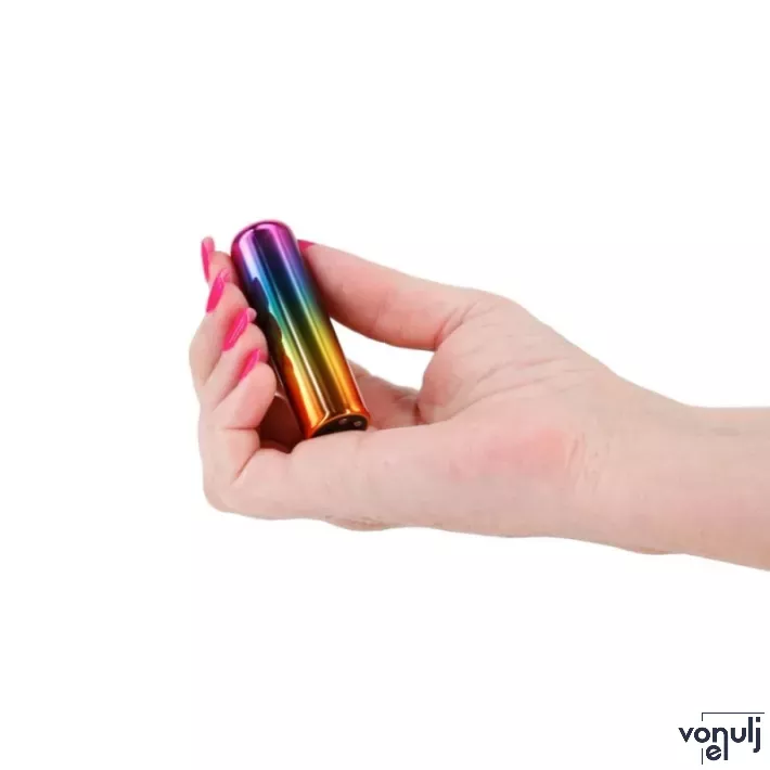 NS NOVELTIES minivibrátor Chroma Rainbow Small - szivárvány színben, vízálló, akkumulátoros