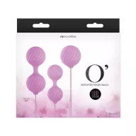 NS NOVELTIES gésagolyó Luxe O' Kegel Balls Pink - rózsaszín színben, 3 különböző méretű golyópár, vízálló