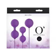 NS NOVELTIES gésagolyó Luxe O' Kegel Balls Purple - lila színben, 3 különböző méretű golyópár, vízálló