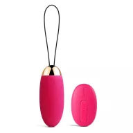 SVAKOM vibrációs tojás Elva Plum Red - rózsaszín színben, vízálló, akkumulátoros, távirányítóval