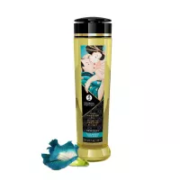 SHUNGA masszázsolaj Erotic Massage Oil Island Blossom 240 ml/ 8 oz - virág illattal