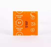 Óvszer Mister Size 57 mm - latex és neoprén, 1db