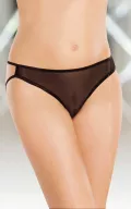 SOFTLINE szexi tanga String 2353 - fekete színben, hátul masnival díszitve, S/L méretben