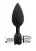BATHMATE análszett Anal Training Plugs Vibe - fekete színben, 3 különböző méretű vibrátoros fenékdugó, akkumulátoros, szilikon