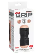 Műpunci és ánusz maszturbátor Pipedream Tight Grip Pussy&Ass - vízálló