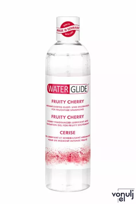 WATERGLIDE intim síkosító Fruity Cherry 300 ml - vízbázisú, érzékeny bőrre is, cseresznye illattal, óvszerhez és segédeszközhöz is