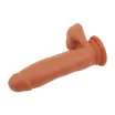 CHISA NOVELTIES élethű dildó Sex Lure Latin - közepes méretű, letapasztható, herékkel, testszínű, vízálló, TPE (17,5 cm)