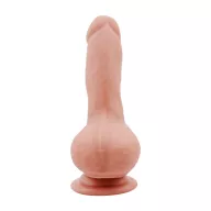 CHISA NOVELTIES élethű dildó Covetous Monster-Flesh - közepes méretű, letapasztható, herékkel, testszínű, vízálló, TPE (20 cm)