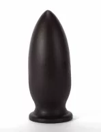 X-MEN fenékdugó 10" Extra Large Butt Plug Black - fekete színben, letapasztható, PVC, 25 cm
