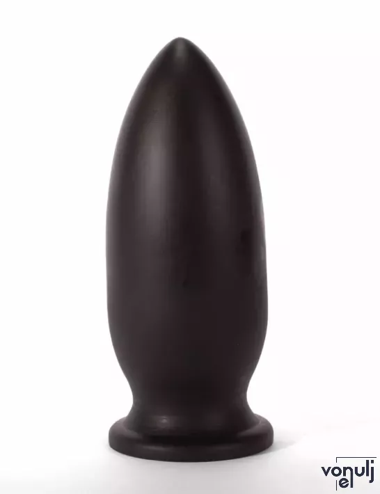 X-MEN fenékdugó 10" Extra Large Butt Plug Black - fekete színben, letapasztható, PVC, 25 cm