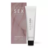 BIJOUX INDISCRETS intim síkostó Anal Play Gel 30 ml - anális,aloe verával,kamillával és árnikával a nyugtató hatásért,kókusz illatú,latex óvszerhez is