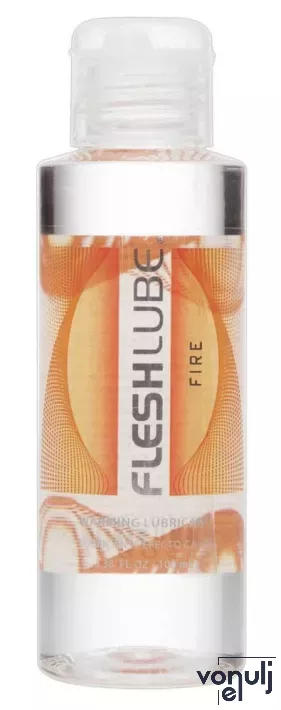 FLESHLIGHT intim síkosító Fleshlube Fire 100 ml - vízbázisú, selymes és melegítő hatás, hipoallergén, kifejezetten Fleshlight eszközökhöz