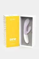 ZINI csiklóizgatós vibrátor Dew Dual Pleasure Rabbit Vibrator - lila színben, g-pontos, prémium, akkumulátoros, vízálló