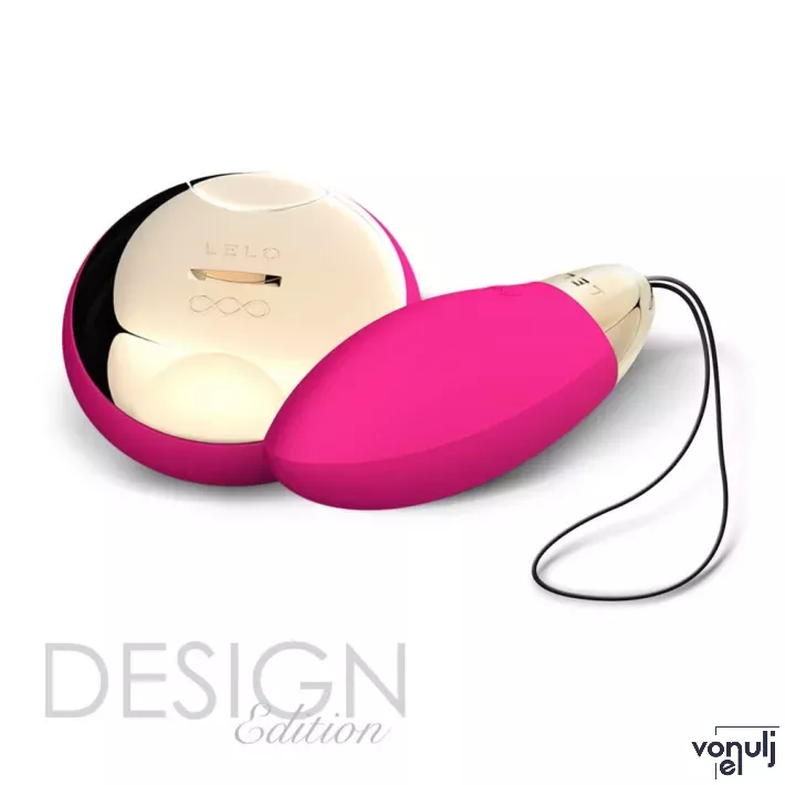 LELO vibrációs tojás Lyla 2 Design Edition Cerise - cseresznye színben, vízálló, akkumulátoros, elemes távirányítóval